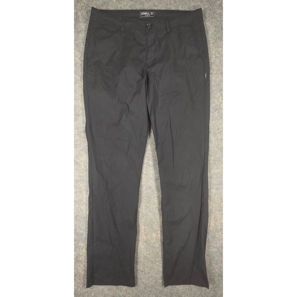 O'Neill Hybrid Pants Mens 33 Black Standard Fit Cotton Nylon Stretch Chino